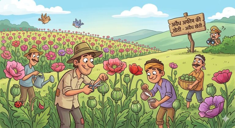 छत्तीसगढ़ में अवैध अफीम की खेती पर सख्ती