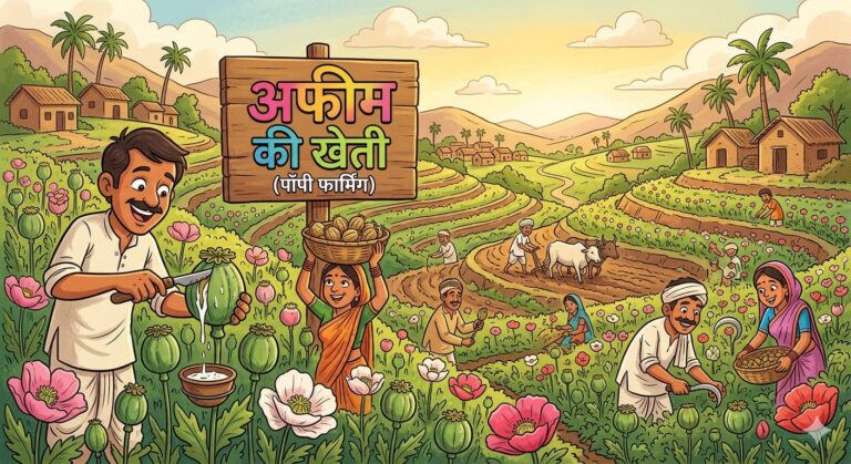 अवैध अफीम खेती पर सरकार सख्त:- लापरवाही बरतने वाले तहसीलदारों और पटवारियों पर गिरेगी गाज