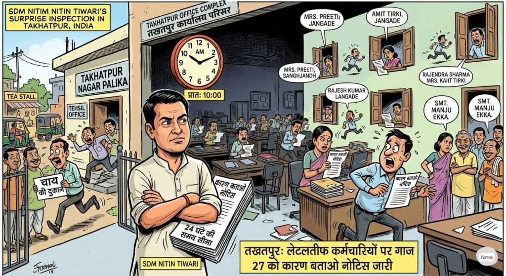 एसडीएम नितिन तिवारी की अचानक रेड से खुली नगर पालिका और जनपद पंचायत की पोल- कांपे कर्मचारी